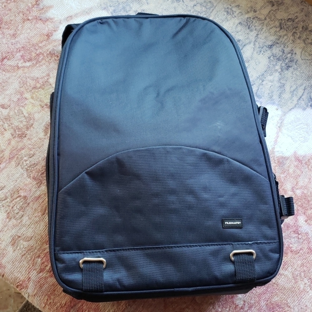 Camera and accerories blue backpack
